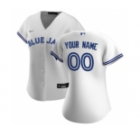 Women's Toronto Blue Jays 2020 Home Replica Custom Jersey - White