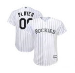 Youth Colorado Rockies White Home Custom Baseball Baseball Jersey