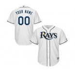 Youth Tampa Bay Rays White Custom Cool Base Baseball Baseball Jersey
