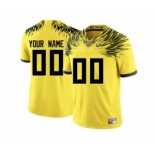 Men's 2019 Oregon Ducks Custom Name Number Yellow NCAA Football Jersey