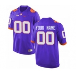 Men's Clemson Tigers Custom Name Number Jersey Purple NCAA 19-20