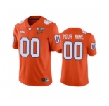 Men's Clemson Tigers Custom Orange College Football 2020 National Championship Jersey
