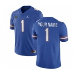 Men's Florida Gators Custom Name Royal NCAA Football Game Jersey