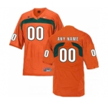 Men's Miami Hurricanes Custom Name Number Jersey Orange NCAA 19-20