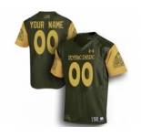 Men's Notre Dame Fighting Irish Custom Name Number NCAA Jersey - Olive