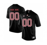 Men's Stanford Cardinal Custom Name Number Jersey Black NCAA Stiched