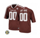 Men's Texas A&M Aggies Custom Name Number Jersey NCAA Scarlet 19-20
