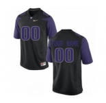 Men's Washington Huskies Custom Name Number Jersey Black NCAA