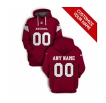 Men's Arizona Cardinals Active Player Custom 2021 Red Pullover Football Hoodie