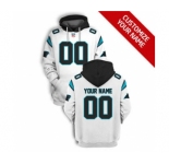 Men's Carolina Panthers Active Player Custom 2021 White Pullover Football Hoodie