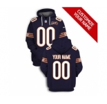 Men's Chicago Bears Active Player Custom 2021 Navy 100th Season Pullover Football Hoodie