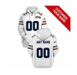 Men's Chicago Bears Active Player Custom 2021 White 100th Season Pullover Football Hoodie