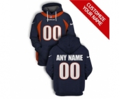 Men's Denver Broncos Active Player Custom 2021 Navy Pullover Football Hoodie