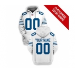 Men's Indianapolis Colts Active Player Custom 2021 White Pullover Football Hoodie