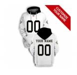 Men's New Orleans Saints Active Player Custom 2021 White Pullover Football Hoodie