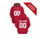 Men's New York Giants Active Player Custom 2021 Red Pullover Football Hoodie