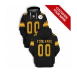 Men's Pittsburgh Steelers Active Player Custom 2021 Black Pullover Football Hoodie