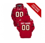 Men's Tampa Bay Buccaneers Active Player Custom 2021 Red Pullover Football Hoodie