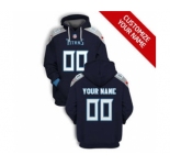 Men's Tennessee Titans Active Player Custom 2021 Navy Pullover Football Hoodie