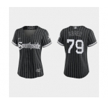 Women Chicago White Sox Jose Abreu Black 2021 City Connect Replica Jersey