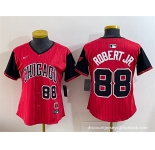 Women's Chicago White Sox #88 Luis Robert Jr. Red Black 2025 City Connect Limited Stitched Baseball Jersey