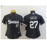 Women's Nike Chicago White Sox #27 Lucas Giolito Black City Player Jersey