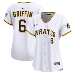Women's Pittsburgh Pirates #6 Konnor Griffin Nike White Home Limited Jersey