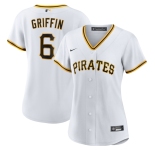 Women's Pittsburgh Pirates #6 Konnor Griffin Nike White Home Replica Jersey