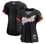 Women's San Francisco Giants Blank Anthracite 2025 City Connect Limited Stitched Baseball Jersey