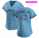 WOMEN'S TORONTO BLUE JAYS #13 LOURDES GURRIEL JR. BLUE JERSEY