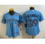 Women's Toronto Blue Jays #39 Trey Yesavage Blue 2025 World Series Cool Base Stitched Baseball Jersey
