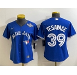 Women's Toronto Blue Jays #39 Trey Yesavage Royal 2025 World Series Cool Base Stitched Baseball Jersey