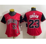 Youth Chicago White Sox #23 Michael Jordan Red Black 2025 City Connect Limited Stitched Baseball Jersey 001