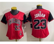 Youth Chicago White Sox #23 Michael Jordan Red Black 2025 City Connect Limited Stitched Baseball Jersey 001