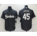Youth Chicago White Sox #45 Michael Jordan 2021 City Connect Replica Black Jersey