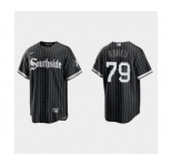 Youth Chicago White Sox #79 Jose Abreu 2021 City Connect Replica Black Jersey