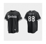 Youth Chicago White Sox #88 Luis Robert 2021 City Connect Replica Black Jersey
