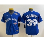 Youth Toronto Blue Jays #39 Trey Yesavage Royal 2025 World Series Cool Base Stitched Baseball Jersey