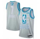 Men 2022 All Star #7 Kevin Durant Gray Basketball Jersey