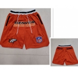 Men's Denver Broncos Orange Just Don Shorts