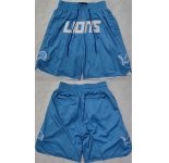 Men's Detroit Lions Blue Shorts