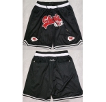 Men's Kansas City Chiefs Black Shorts (Run Small)