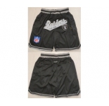 Men's Las Vegas Raiders Black Shorts (Run Small)