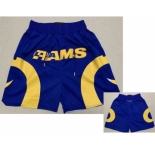 Men's Los Angeles Rams Royal Blue Just Don Shorts