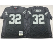 Men's Las Vegas Raiders #32 Jack Tatum Black Throwback Football Stitched Jersey