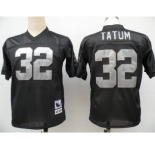 Oakland Raiders #32 Jack Tatum Black Throwback Jersey