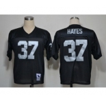 Oakland Raiders #37 Lester Hayes Black Throwback Jersey