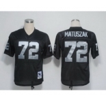 Oakland Raiders #72 John Matuszak Black Throwback Jersey