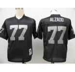 Oakland Raiders #77 Lyle Alzado Black Throwback Jersey