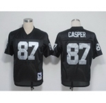 Oakland Raiders #87 Dave Casper Black Throwback Jersey